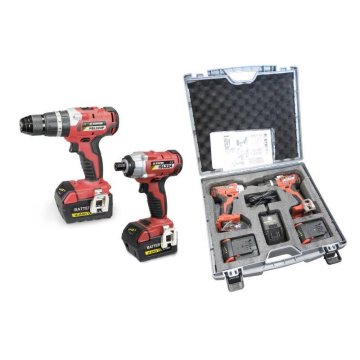 STAYER Komplet akumulatorski vrtalnik PBL 224 P + akumulatorski udarni ključ ISL 224, kovček