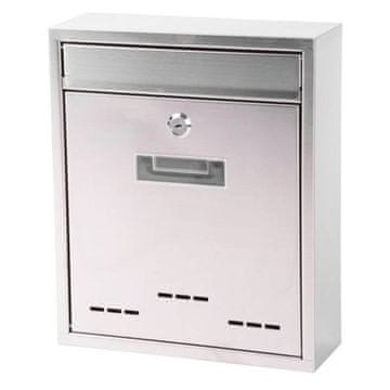 Strend Poštni nabiralnik FLATBOX 260 x 90 x 310 mm, nerjaveče jeklo