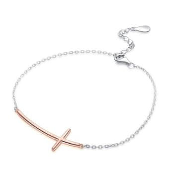 MOISS Modna dvobarvna zapestnica Cross B0000437