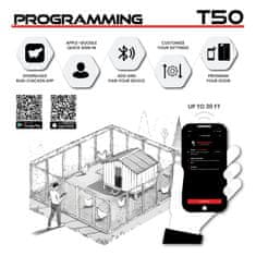 RUN-CHICKEN T50 avtomatska vrata za kokošnjak – v sivi barvi (z Bluetooth)