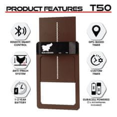 RUN-CHICKEN T50 avtomatska vrata za kokošnjak – v rjavi barvi (z Bluetooth)