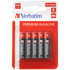 Verbatim Baterije LR03 HR6-49874 Alkalne AAA 1,5V (10 kos)