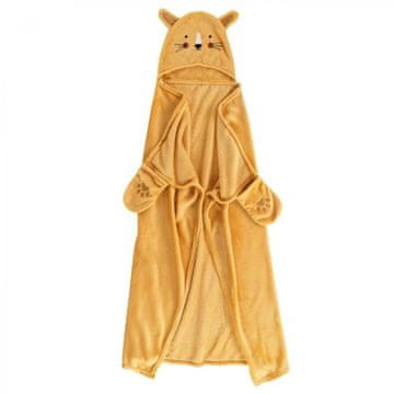 Douceur D'Interieur Otroška odeja s kapuco – Leopard