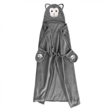 Douceur D'Interieur Otroška odeja s kapuco – Opica