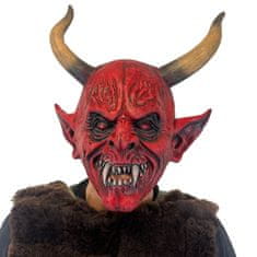 Krampus Maska z LED Očmi – Realistična Hudičeva Maska za Odrasle