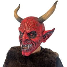 Krampus Maska z LED Očmi – Realistična Hudičeva Maska za Odrasle