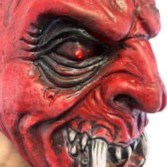 Krampus Maska z LED Očmi – Realistična Hudičeva Maska za Odrasle