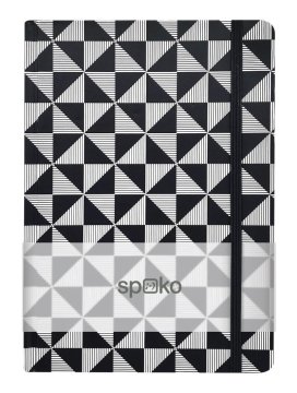 Spoko beležnica Linearni mozaik A5, podložena