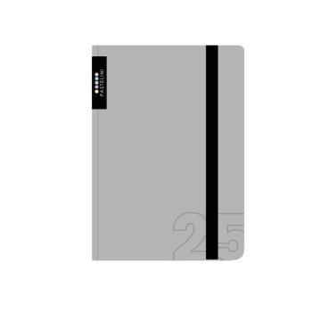 Tedenski žepni dnevnik A6 Pastelini siva 2026