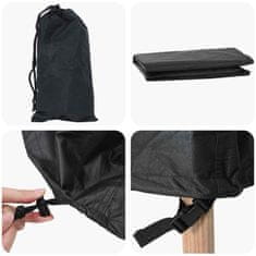 Vidaxl Prevleka za pohištvo Enobarvno Črna 220 x 190 x 85 cm 420D