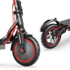 ISCOOTER W7 Električni skuter - 8.5 palčne pnevmatike - 42V 10.5Ah baterija - 650W motor - Doseg 37 km - E-ABS zavora - Amortizerji