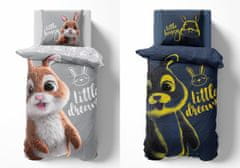 Detexpol Zajček – Glow in the Dark – Posteljnina (140×200) iz 100 % bombaža