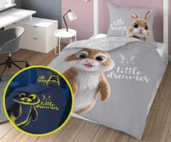 Detexpol Zajček – Glow in the Dark – Posteljnina (140×200) iz 100 % bombaža