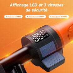 ISCOOTER Električni skuter - 6 palčne polne pnevmatike - 18V 2.6Ah baterija - 120W motor - Doseg 9 km - Hitrost 16 km/h - Nastavljiv