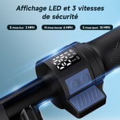 ISCOOTER Električni skuter - 6 palčne polne pnevmatike - 18V 2.6Ah baterija - 120W motor - Doseg 9 km - Hitrost 16 km/h - Nastavljiv