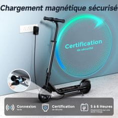 ISCOOTER Električni skuter - 6 palčne polne pnevmatike - 18V 2.6Ah baterija - 120W motor - Doseg 9 km - Hitrost 16 km/h - Nastavljiv