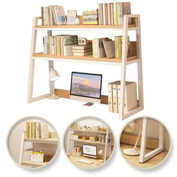 LIVEFY polica za mizo Shelfy 95x32x90cm, bela