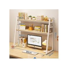 LIVEFY polica za mizo Shelfy 95x32x90cm, bela