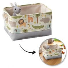 LIVEFY koš za igrače / organizator Safari 30x40cm, siv