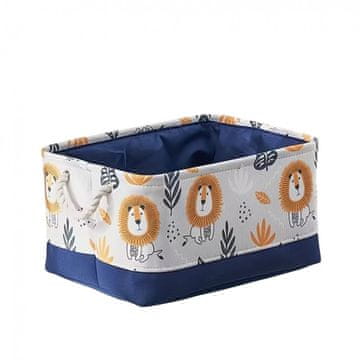 LIVEFY koš za igrače / organizator Lion 30x40cm, moder