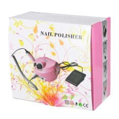 LIVEFY Nail File električni brusilnik za nohte 65W + 6 nastavkov, bel