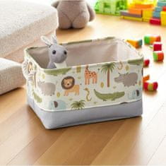 LIVEFY koš za igrače / organizator Safari 30x40cm, siv