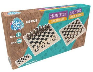 Eddy Toys LESENI ZLOŽLJIVI ŠAH 58726-IGRA EDDY TOYS