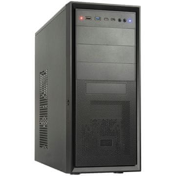 Inter-tech IT-8862 PLAID midi-ATX črno ohišje