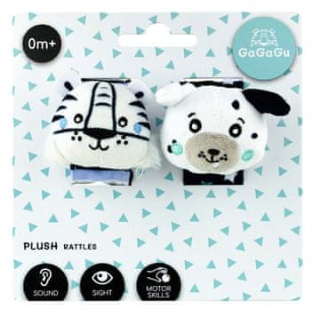TM Toys GAGAGU Plišasta ročna ropotuljica Tiger Puppy