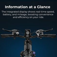 Engwe  EP-2-BOOST Električno kolo ENGWE EP-2 BOOST: 250 W brezkrtačni motor, doseg 120 km PAS, hitrost 25 km/h, baterija 48 V 13 Ah, pnevmatike 20 x 4,0 Fat za mestno vožnjo