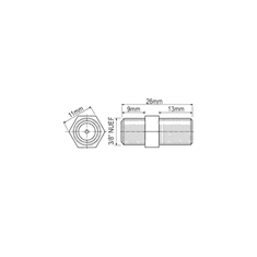 MaxTrack F-spojka Ž-Ž FF13AL