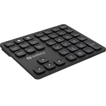 Sandberg Wireless Numeric Keypad Pro brezžična številčna tipkovnica
