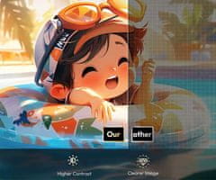 Byintek projekcijsko platno, 254 cm (100"), pralen material, belo