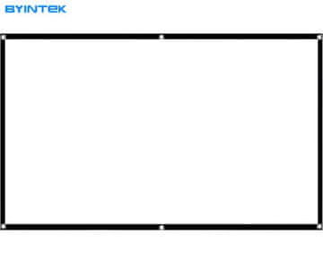 Byintek projekcijsko platno, 254 cm (100"), pralen material, belo