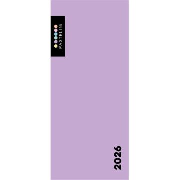 Tedenski PVC dnevnik Pastelini vijolična 2026