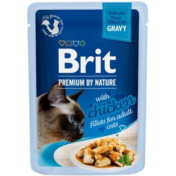 Brit Premium Cat D fileti v omaki s piščancem 85g