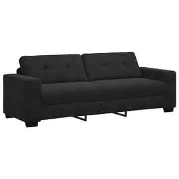 Vidaxl Kavč 3 szt. Vetrna rdeča 221 x 80 x 80 cm