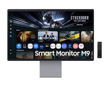 Samsung Smart Monitor M9 M90SF monitor, 81,28cm (32), OLED, 4K, Wi-Fi, kamera (LS32FM900SUXDU)