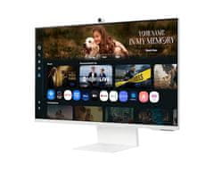 Samsung Smart Monitor M8 M80F monitor, 81,28cm (32), VA, 4K, Wi-Fi, kamera (LS32FM801UUXDU)