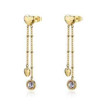 S'Agapõ Dolgi pozlačeni uhani z obeski Aurora SAR71