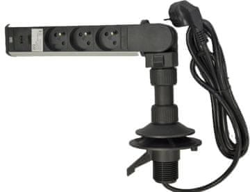 IN Vrtljiva letev IN 553008, 3 vtičnice + 2 USB