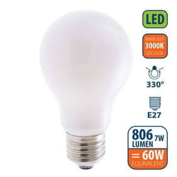 Velamp VELAMP OPAL FILAMENT žarnica 7W, E27, 3000K