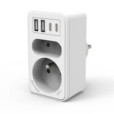 Velamp VELAMP podaljšek vtičnice ADAT-FR-10 z USB-A+C