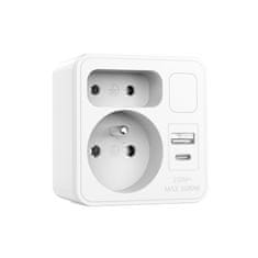 Velamp VELAMP vtičnica ADAT-FR-12 z USB-A+C in svetilko