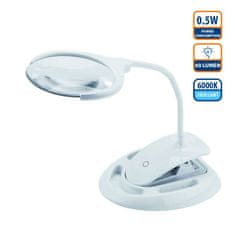 Velamp VELAMP LE008 Namizna svetilka z osvetlitvijo in povečevalno steklo