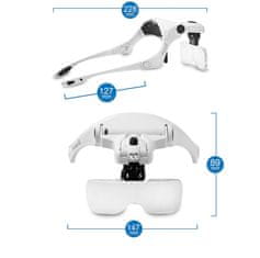 Velamp VELAMP LE035 Očala z osvetlitvijo, lupo in dioptrijo