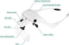 Velamp VELAMP LE035 Očala z osvetlitvijo, lupo in dioptrijo