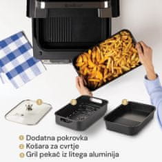 Rosmarino AirGrill Pro cvrtnik na vroči zrak, črno-srebrn