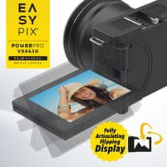 EasyPix PowerPro VX6430 – WiFi Bridge digitalni fotoaparat z 10× optičnim zoomom in 4K videom - EASYPIX20205