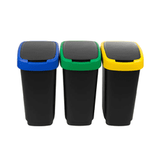 Rotho Komplet 3 Koš za smeti TWIST 25L